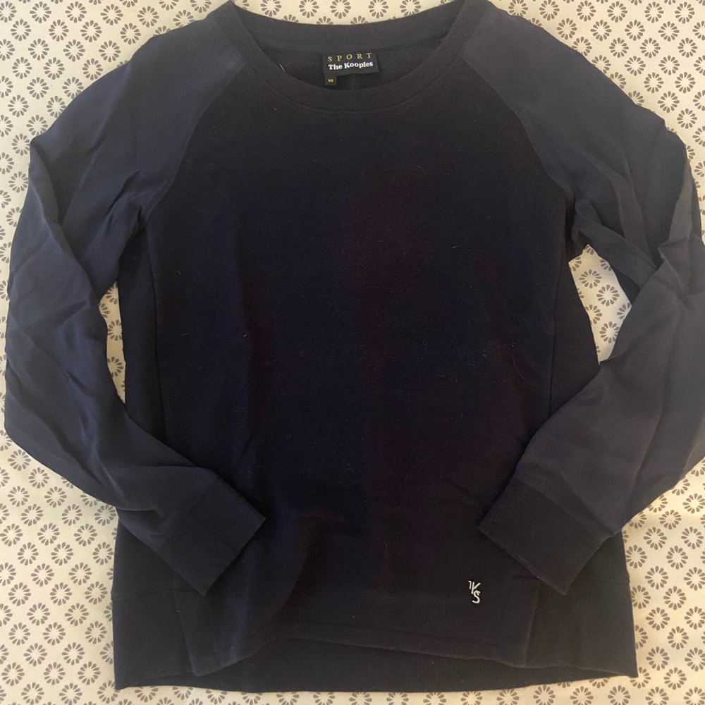 The Kooples Sweatshirt with Silk Sleeves